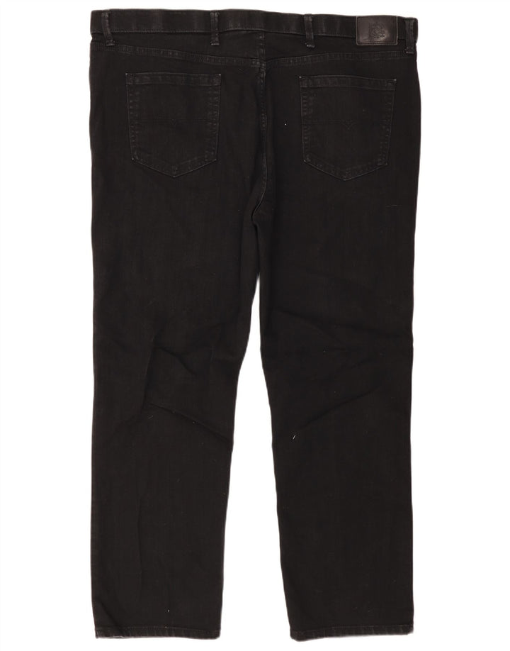 Marks & Spencer Herren-Jeans, reguläre Passform, gerade Passform, W44, L29, schwarze Baumwolle