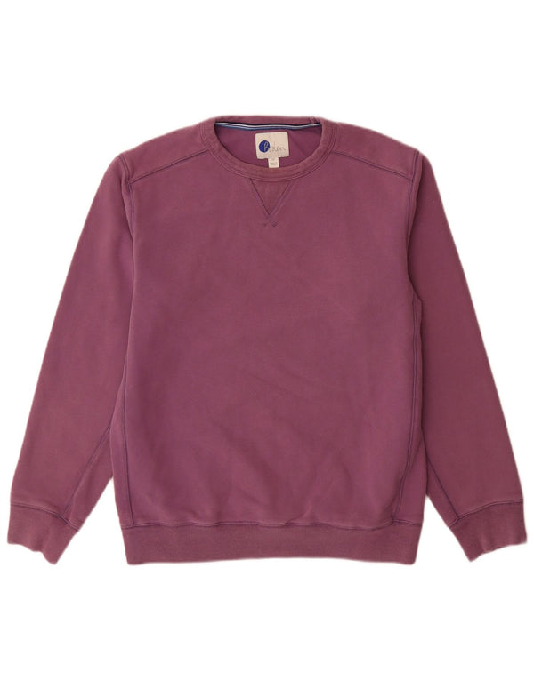 Boden Herren-Sweatshirt-Pullover aus mittelvioletter Baumwolle