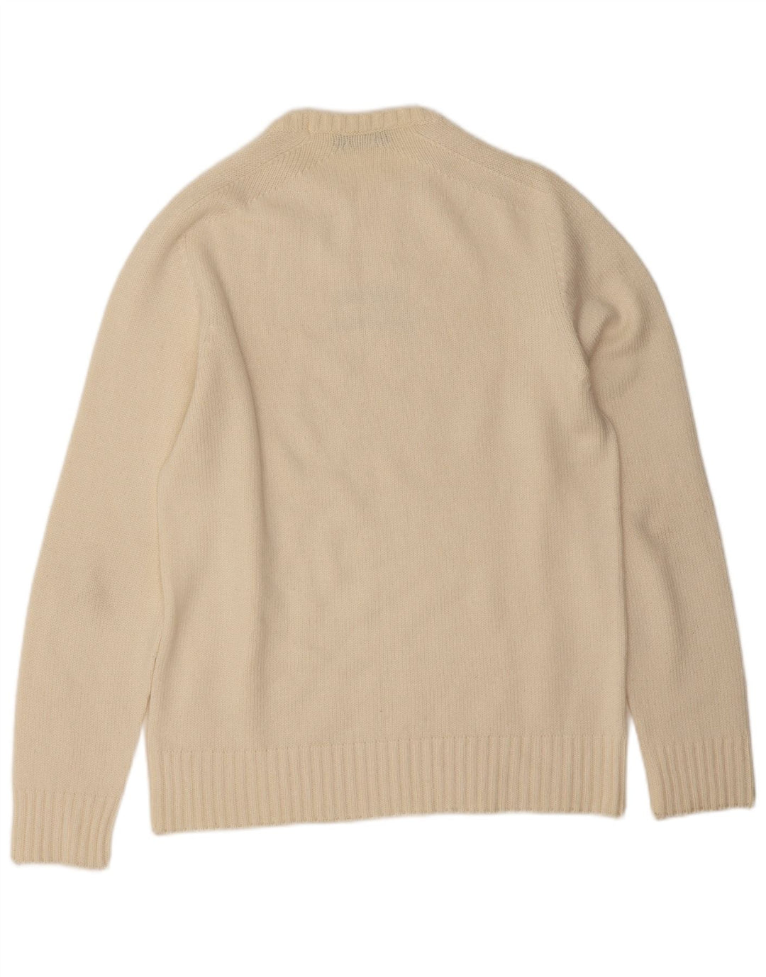 Guess By Marciano Herren-Pullover mit Rundhalsausschnitt, mittelgroß, gebrochenes Weiß