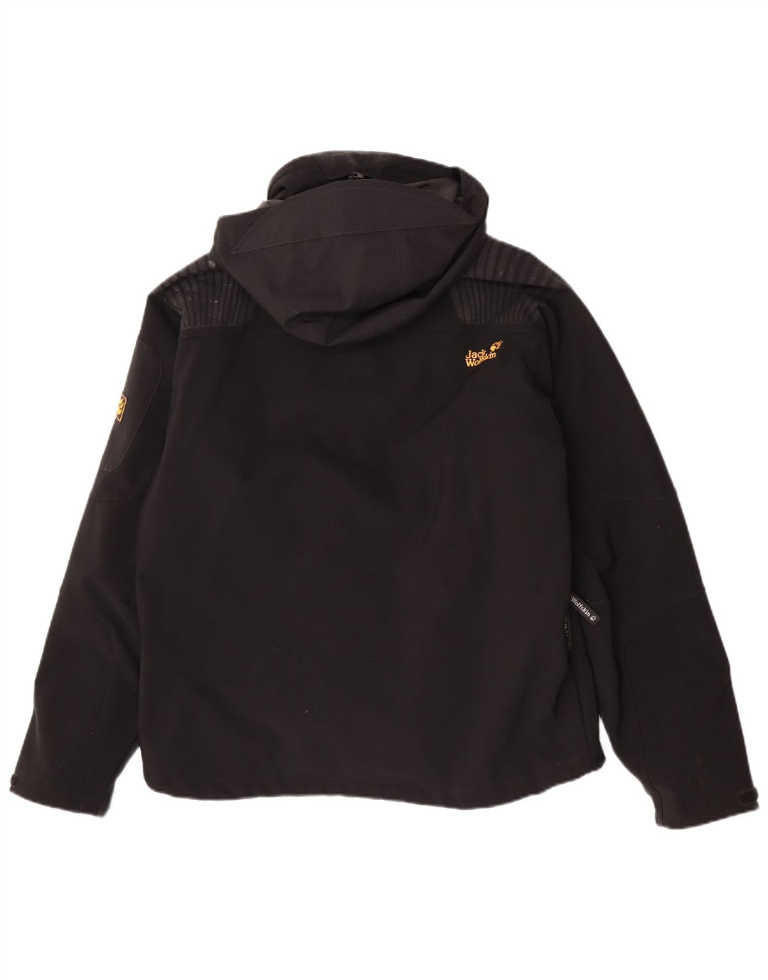 Jack Wolfskin Herren-Windbreakerjacke mit Kapuze, UK 40/42, Größe L, Schwarz, Polyester
