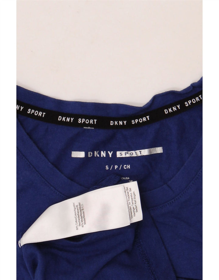 DKNY Herren Grafik-Weste-Top, Größe S, Blau, Baumwolle