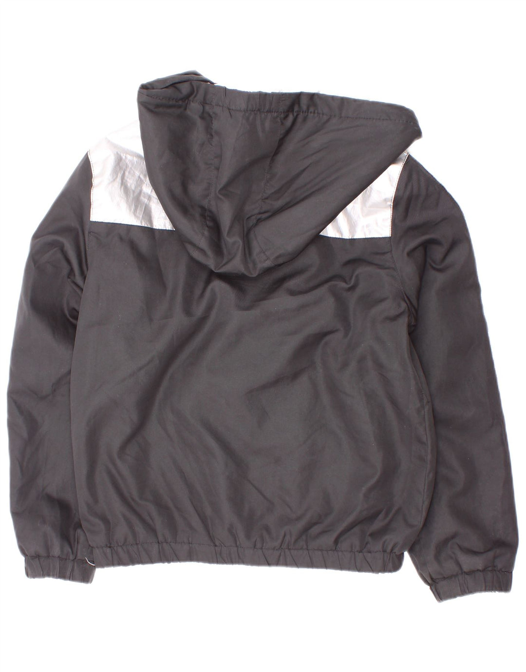 Dkny Jungen-Windbreaker-Jacke mit Grafik, 7–8 Jahre, Größe S, Schwarz, Farbblock