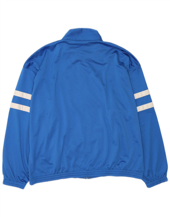 Ellesse Herren-Trainingsanzug-Oberteil, Jacke, XL, blaues Farbblock-Polyester
