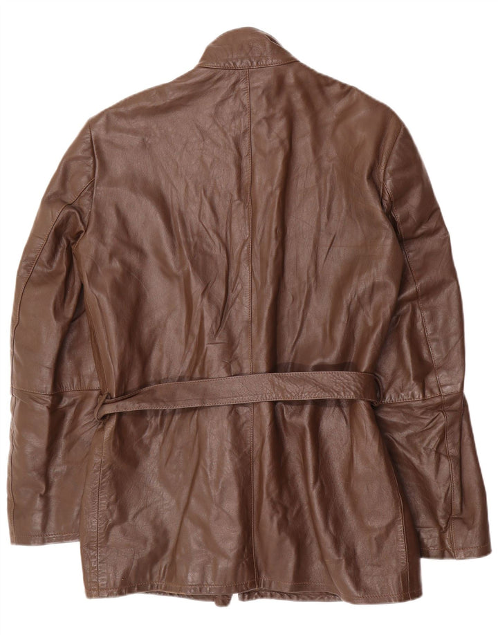 Vintage Damen Lederjacke IT 50 XL Braun