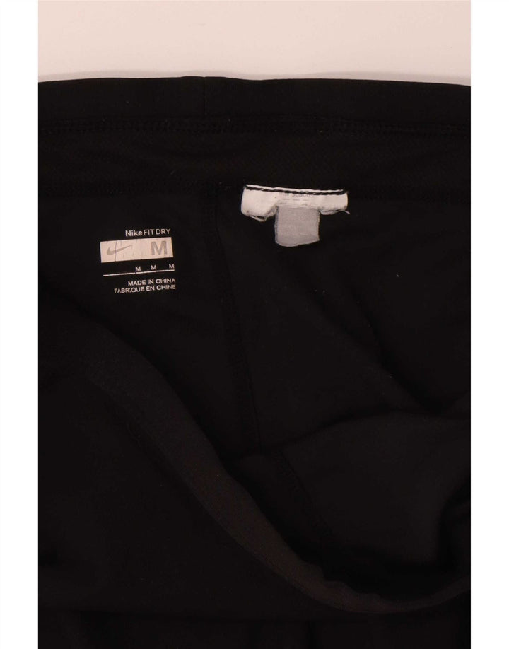 Nike Damen Capri-Trainingshose UK 12 Medium Schwarz