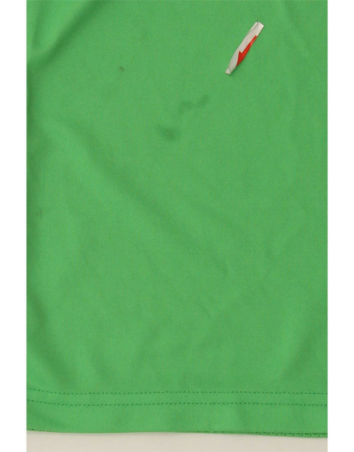 Nike Herren Dri Fit T-Shirt-Oberteil Mittelgrünes Farbblock-Polyester