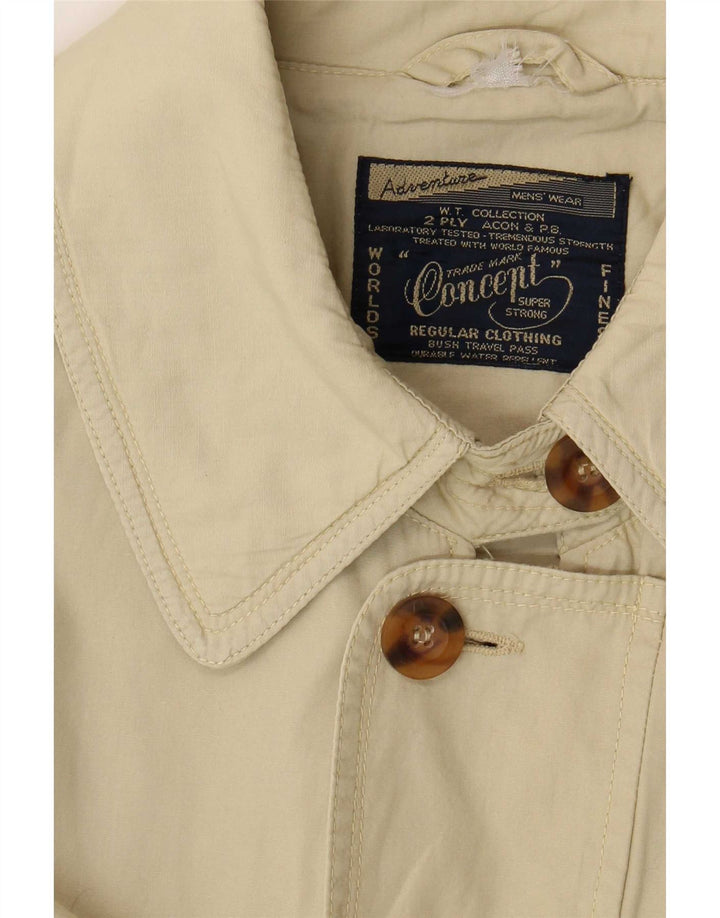 Vintage Herren Militärjacke UK 38 Medium Beige