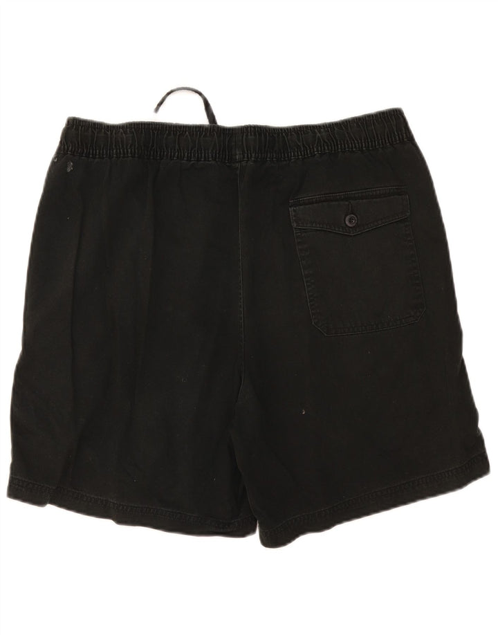 MARKS & SPENCER Herren-Chinoshorts, Größe L, W34, schwarze Baumwolle