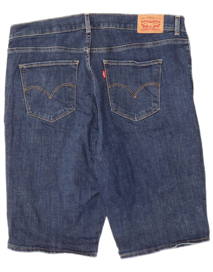 Levi's Damen-Denim-Bermudashorts W32, mittelmarineblaue Baumwolle