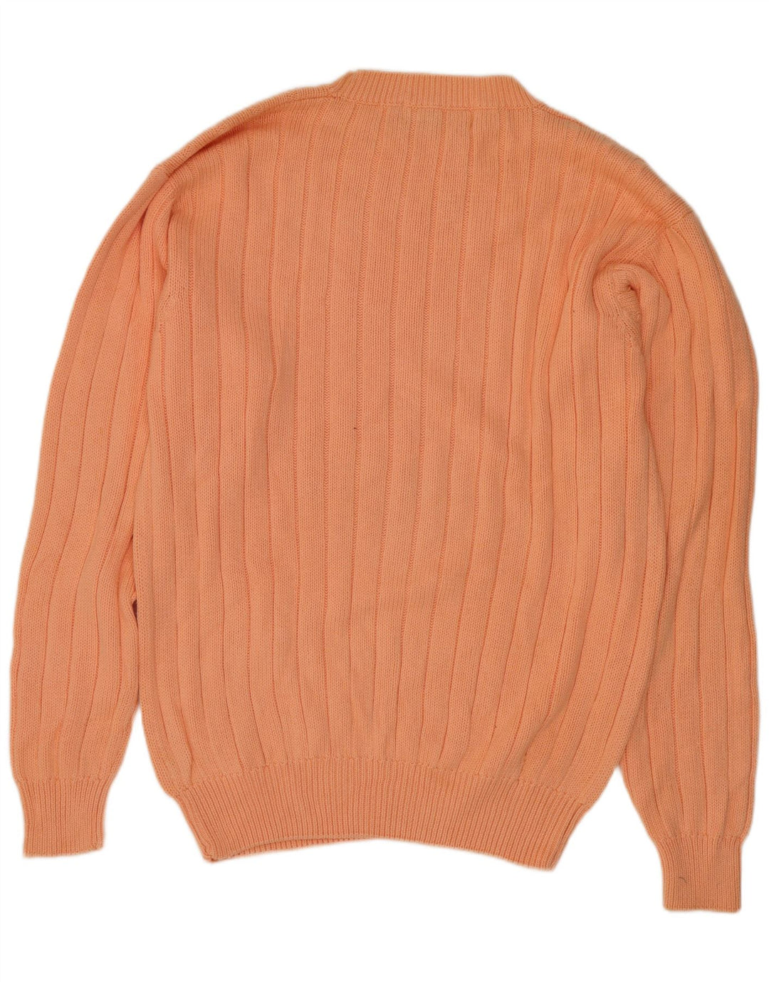 Edward Spiers Herren-Pullover mit Rundhalsausschnitt, Größe L, Orange, Baumwolle