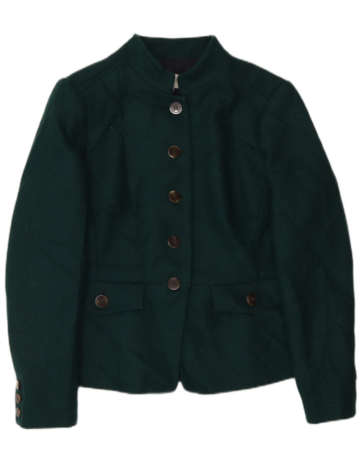 Hobbs Damen-Blazerjacke mit 5 Knöpfen, UK 14, Größe L, grüne Wolle
