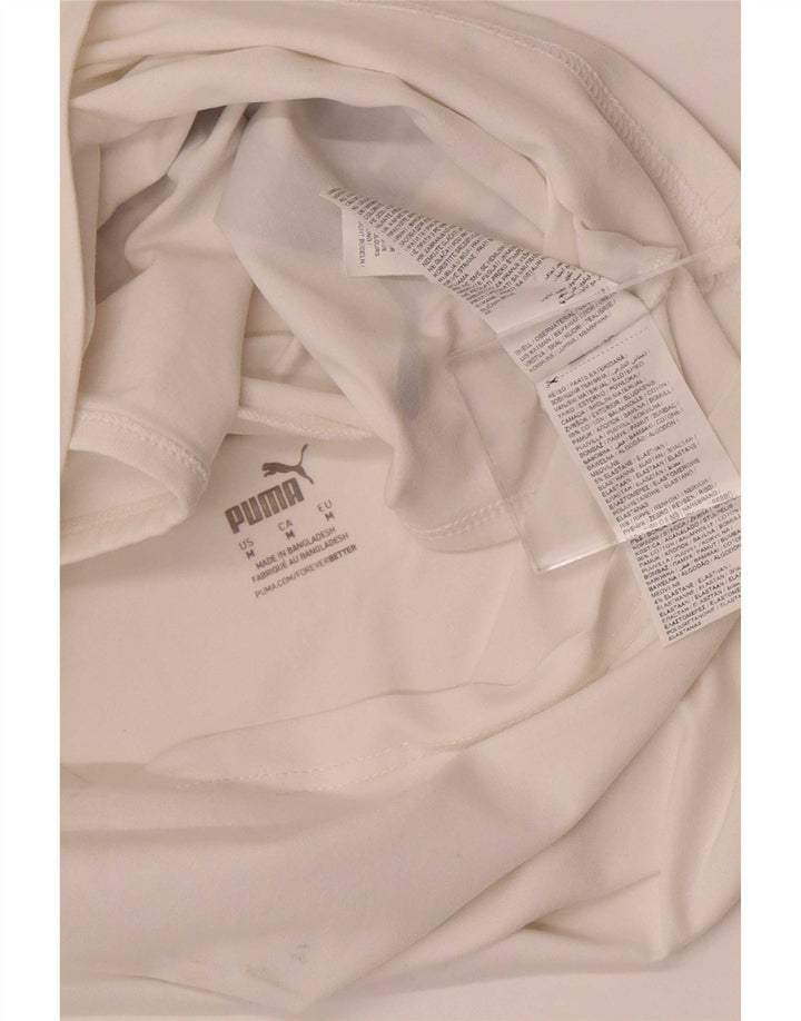 Puma Damen Crop Graphic Vest Top UK 12 Mittelweiße Baumwolle