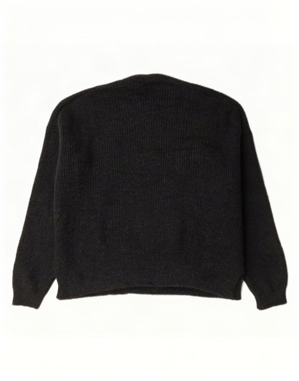 Zara Damen-Pullover, übergroß, Rundhalsausschnitt, Gr. 40, Größe L, Grau, Acryl
