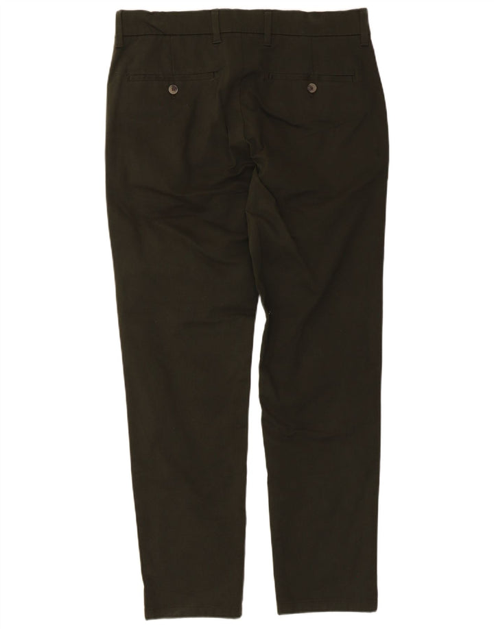 Marks & Spencer Slim Chino-Hose für Herren, W32, L29, Khaki, Baumwolle