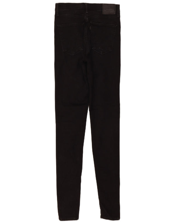 Levi's Damen Mile High Super Skinny Jeans W27 L34 Schwarze Baumwolle