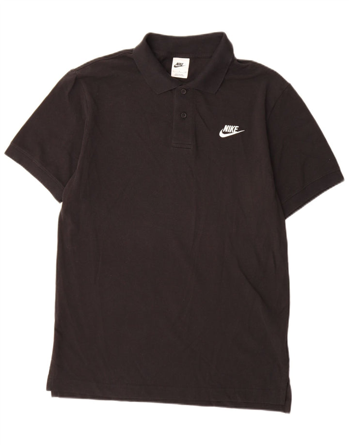 Nike Herren-Poloshirt, Größe S, schwarze Baumwolle
