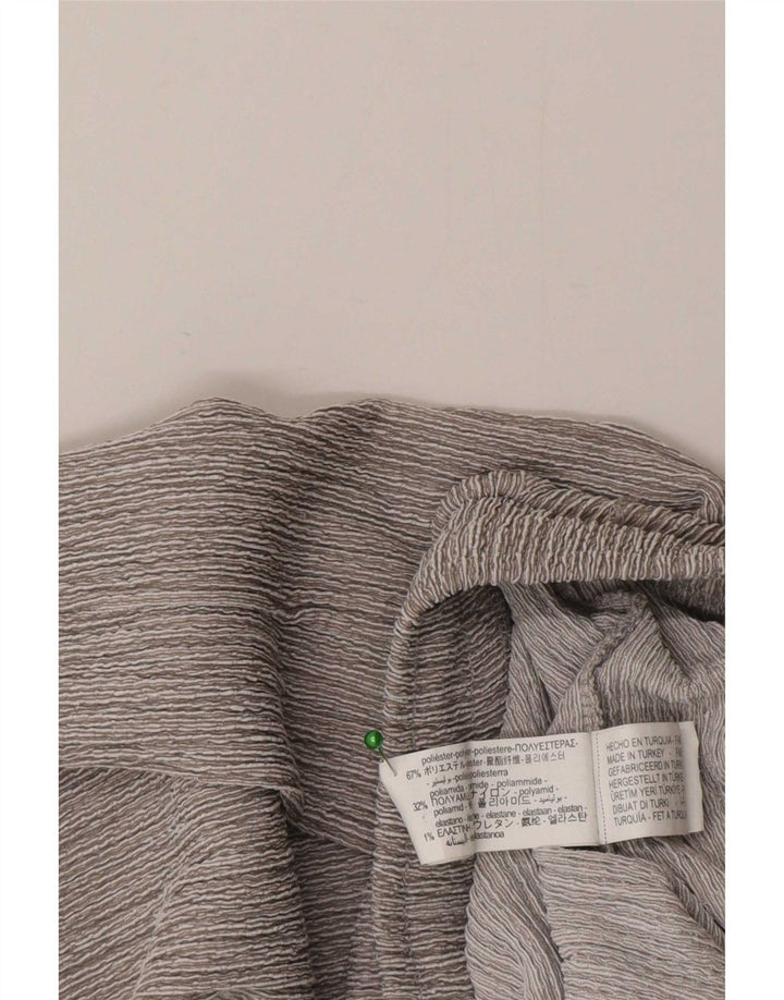 Zara Damen-Freizeithose mit lockerer Passform, Größe S, W26, L29, Grau, Polyester