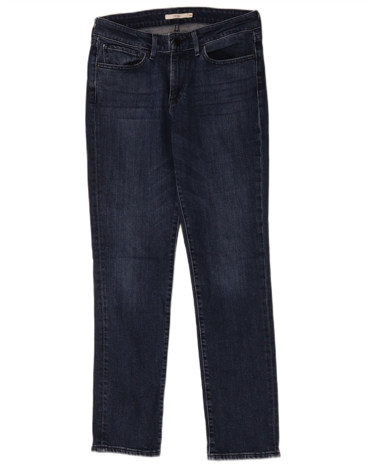 Levi's Damen 712 Slim Jeans W30 L30 Marineblau Baumwolle