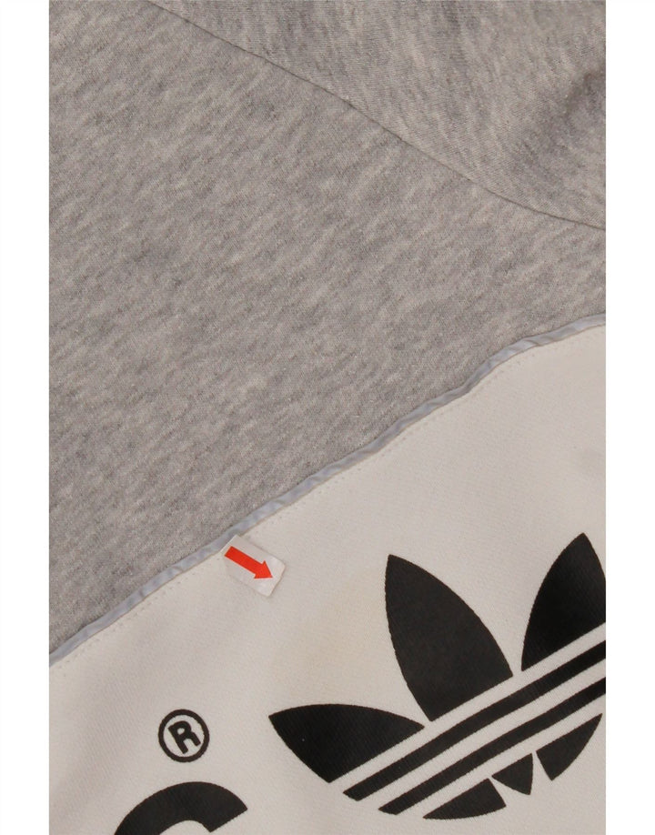 ADIDAS Damen Grafik-Sweatshirt-Pullover UK 10 Small Mehrfarbig