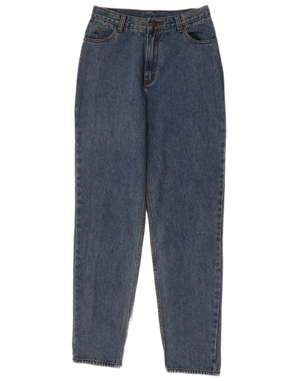 Laura Ashley Damen High Waist Tapered Jeans UK 12 Medium W28 L32 Blau