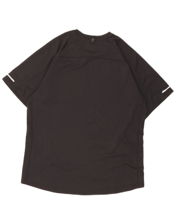 Nike Herren Dri Fit T-Shirt Top Large Schwarz Polyester