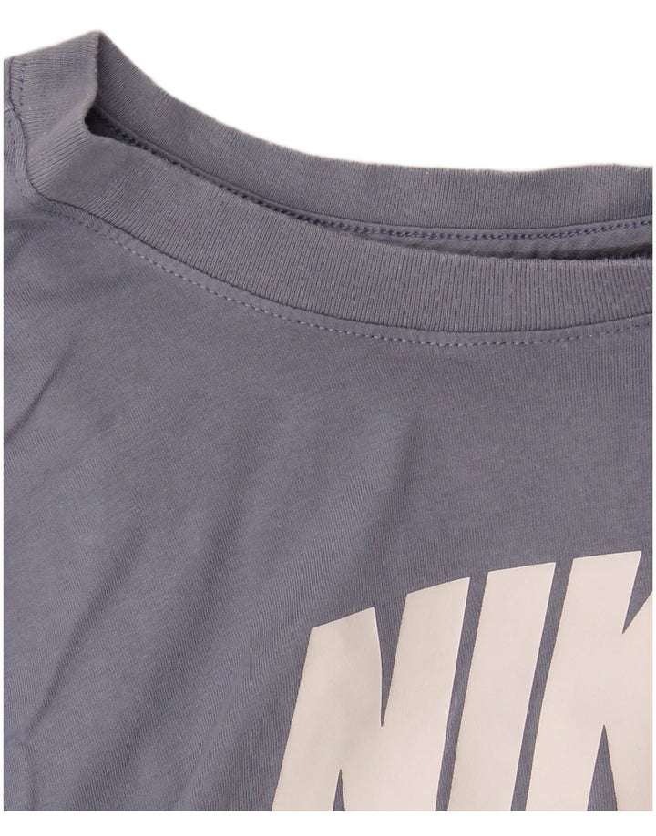 Nike Herren Grafik T-Shirt Top XL Blau Baumwolle
