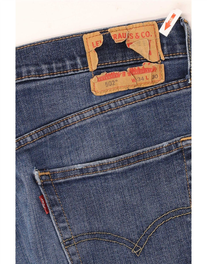 Levi's Herren 502 Tapered Jeans W34 L30 Blaue Baumwolle