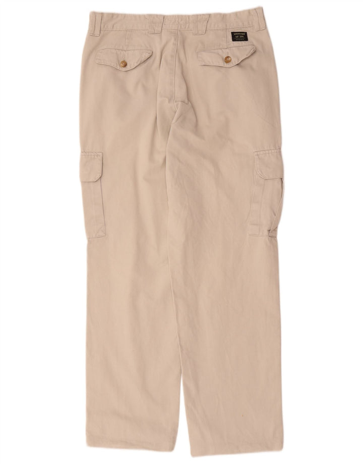 Lee Herren gerade Cargohose W34 L32 Beige Baumwolle