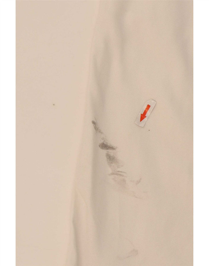 Murphy & Nye Gerade Herren-Chinohose, Größe M, W32, L32, weiße Baumwolle