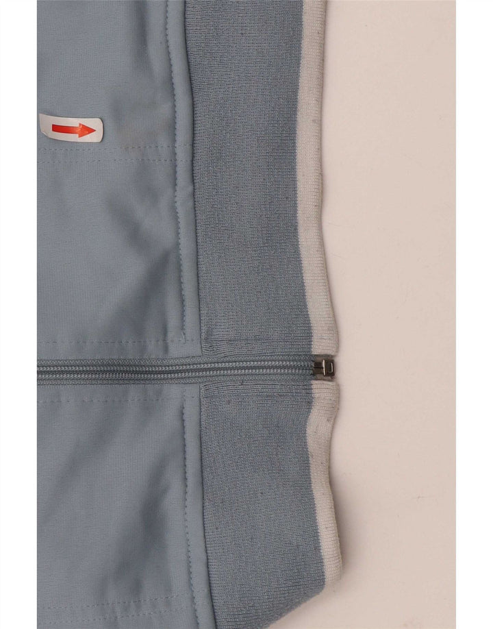 Umbro Damen-Trainingsanzug-Oberteiljacke UK 18 XL Marineblaues Colourblock-Polyester