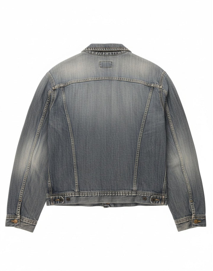 LEE Womens Denim Jacket UK 16 Large Blue Cotton