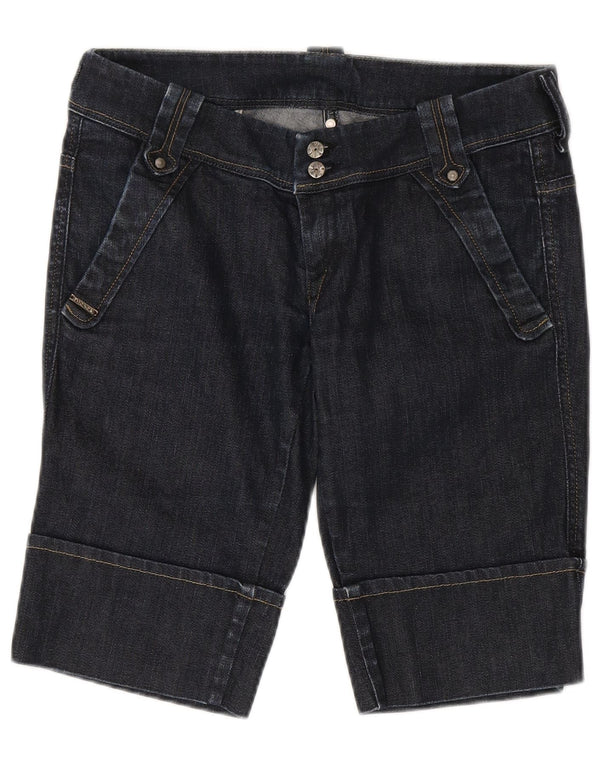 Diesel Damen-Bermuda-Jeansshorts W29, mittelmarineblaue Baumwolle