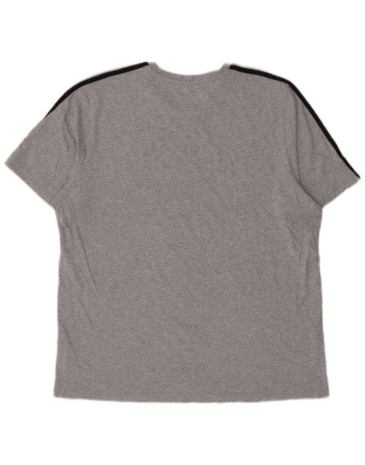 Adidas Herren T-Shirt Top XL Grau Baumwolle