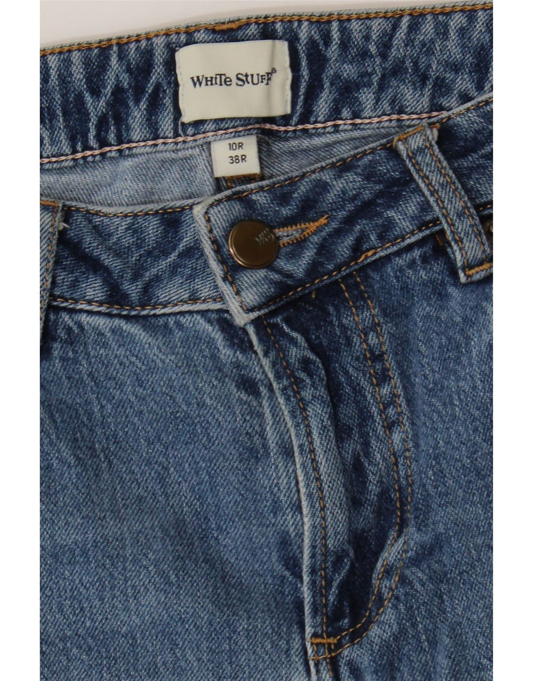 WHITE STUFF Womens Slim Jeans UK 10 Small W32 L28 Blue Cotton Vintage White Stuff and Second-Hand White Stuff from Messina Hembry 