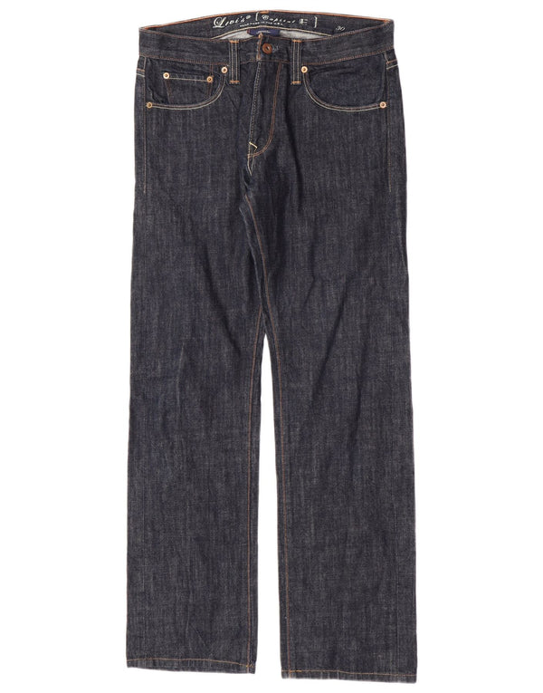 Levi's Damen Straight Jeans W30 L31 Marineblaue Baumwolle