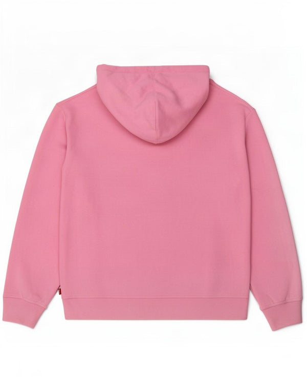 Levi's Damen-Kapuzenpullover mit Grafik, UK 14, mittelrosa, Baumwolle