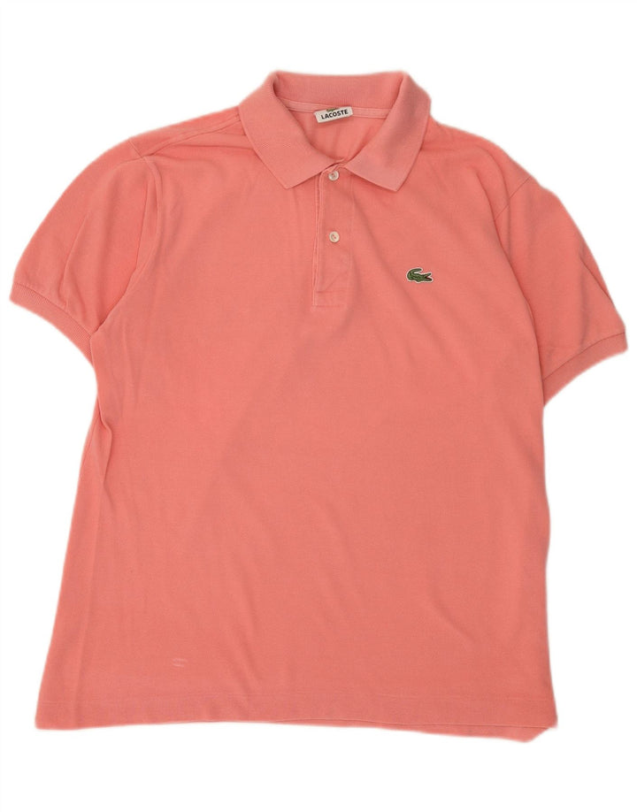 Lacoste Herren-Poloshirt, Größe 4, mittelrosa, Baumwolle