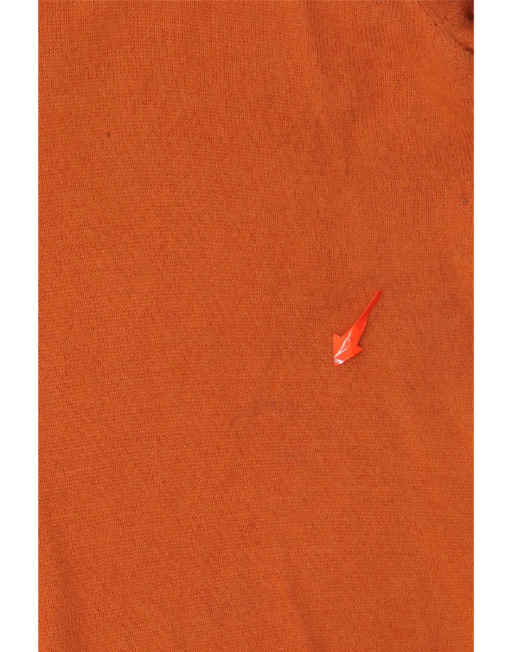 MOSSIMO Womens V-Neck Jumper Sweater UK 18 XL Orange Nylon Vintage Mossimo and Second-Hand Mossimo from Messina Hembry 