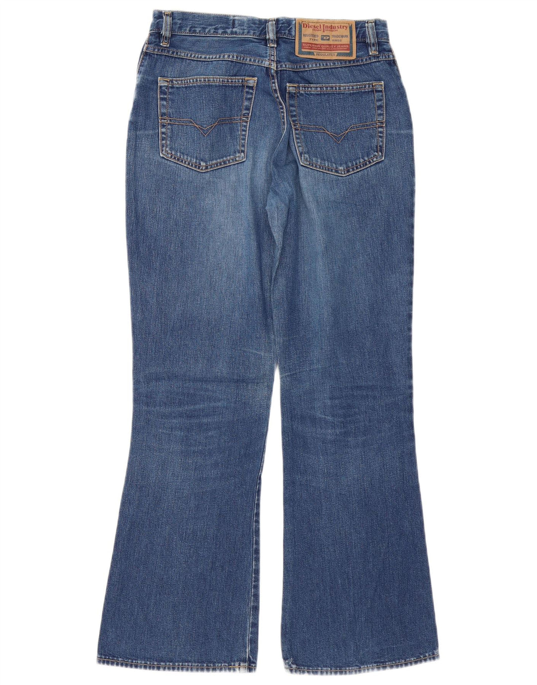 Diesel Damen Schlagjeans W29 L29 Blau