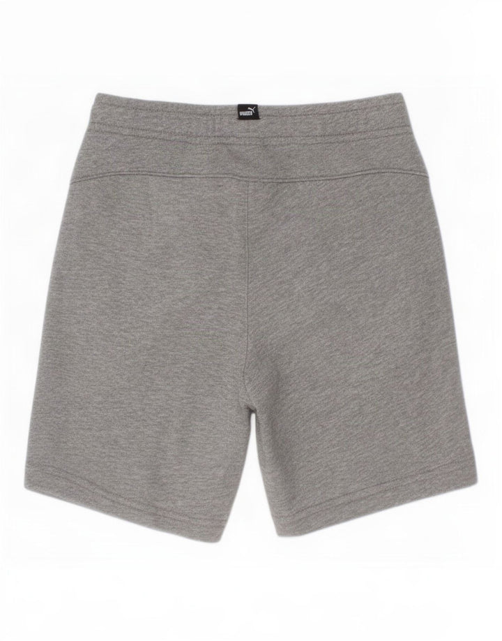 Puma Jungen Sportshorts 7–8 Jahre graue Baumwolle