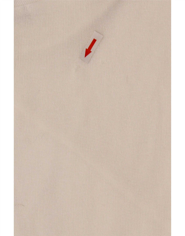 Zara Damen Langarm-Etuikleid UK 14 Mittelweißes Polyester