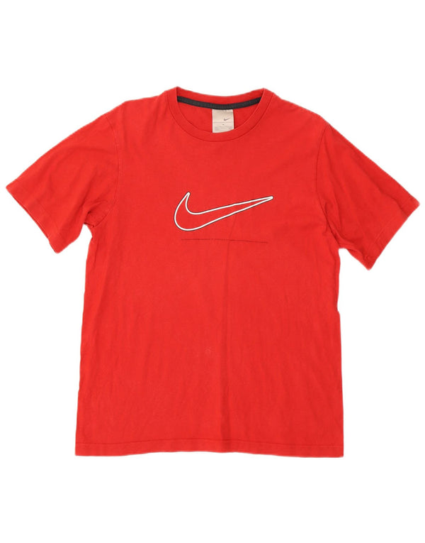 Nike Herren-T-Shirt mit Grafik, mittelrote Baumwolle