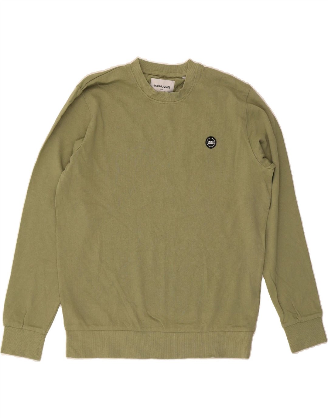 JACK & JONES Mens Sweatshirt Jumper Large Green Cotton Vintage Jack & Jones and Second-Hand Jack & Jones from Messina Hembry 