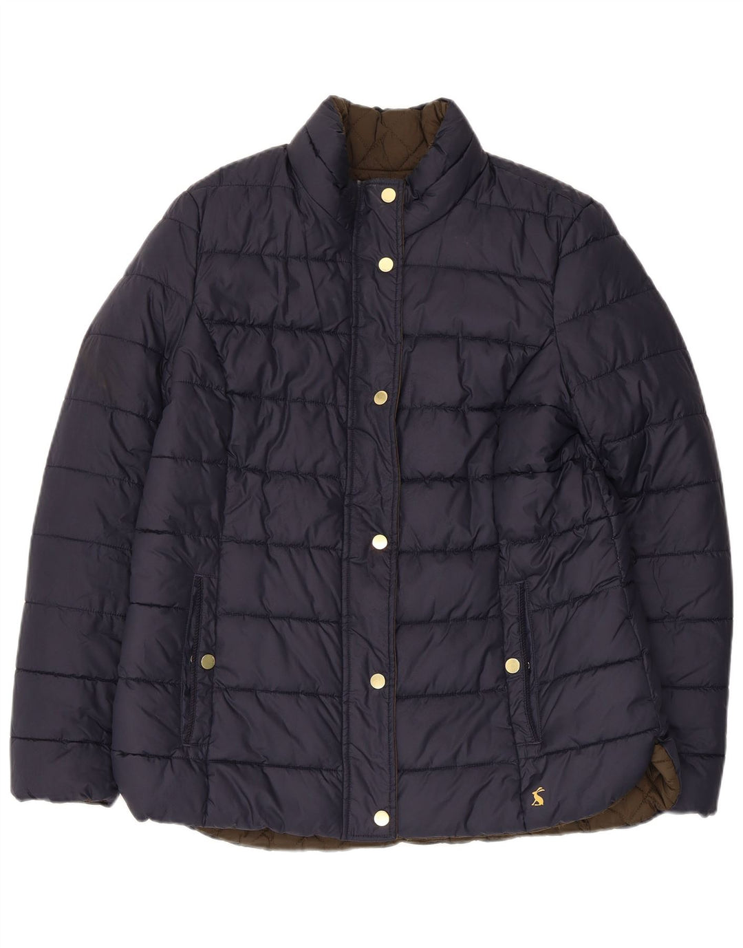 Joules Damen Reversible Wattierte Jacke UK 16 Large Marineblau Polyamid