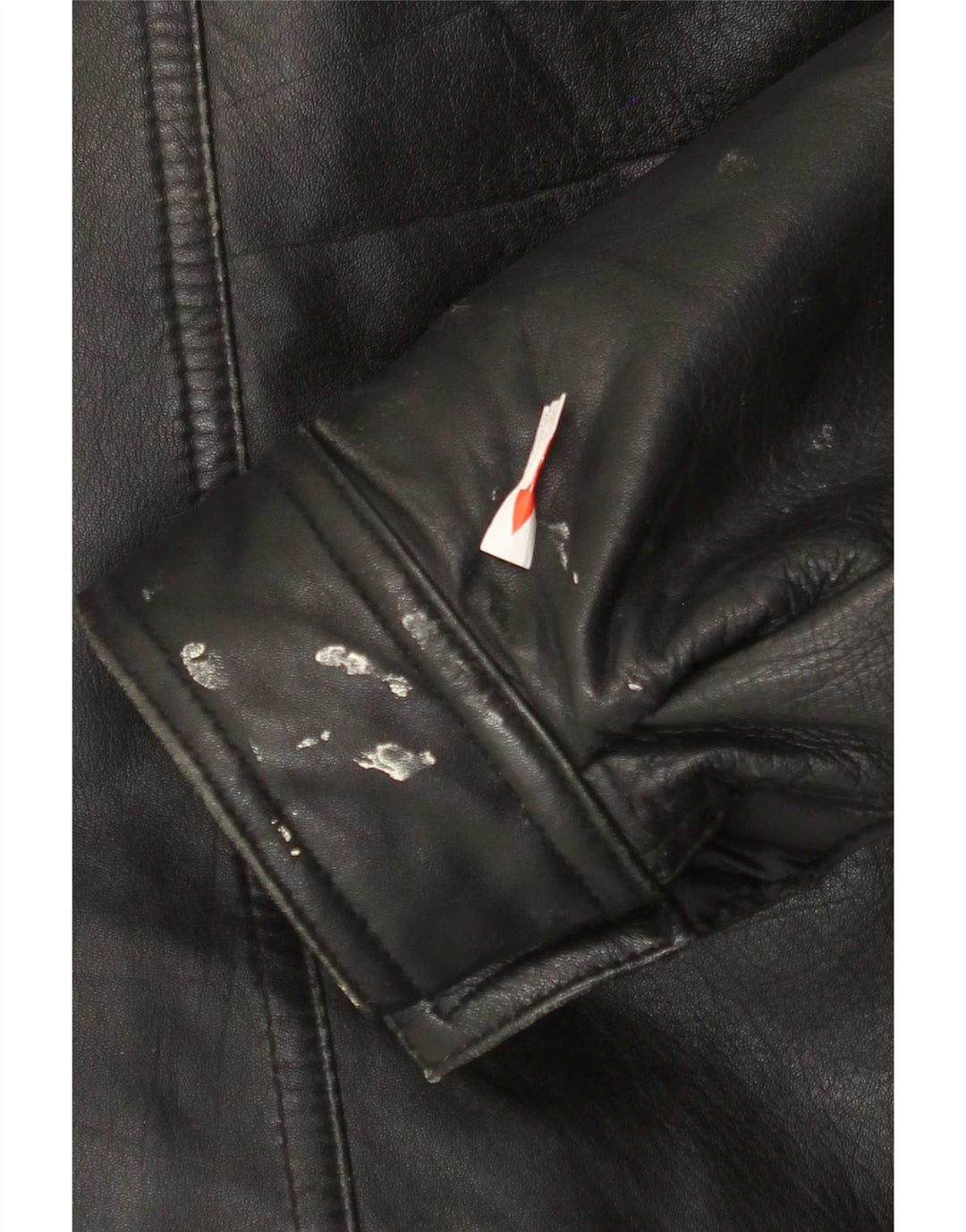 Vintage Herren Lederjacke IT 48 Medium Schwarz