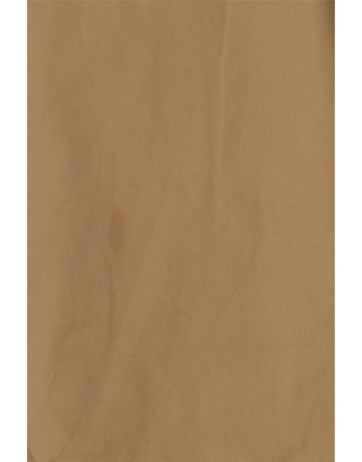 VINTAGE Damen-Windbreaker-Mantel UK 16 Large Brown Colourblock