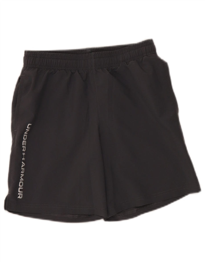 Under Armour Jungen-Sportshorts mit Grafik, 9–10 Jahre, mittelgraues Polyester