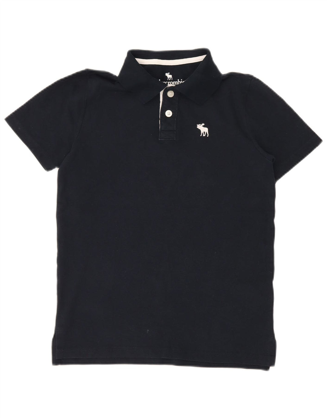 ABERCROMBIE & FITCH Poloshirt für Jungen, 13–14 Jahre, marineblaue Baumwolle
