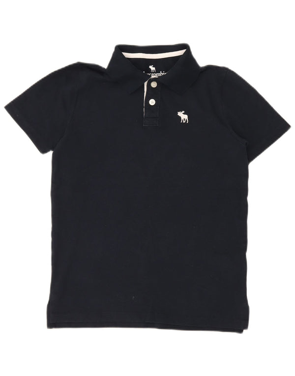 ABERCROMBIE & FITCH Poloshirt für Jungen, 13–14 Jahre, marineblaue Baumwolle