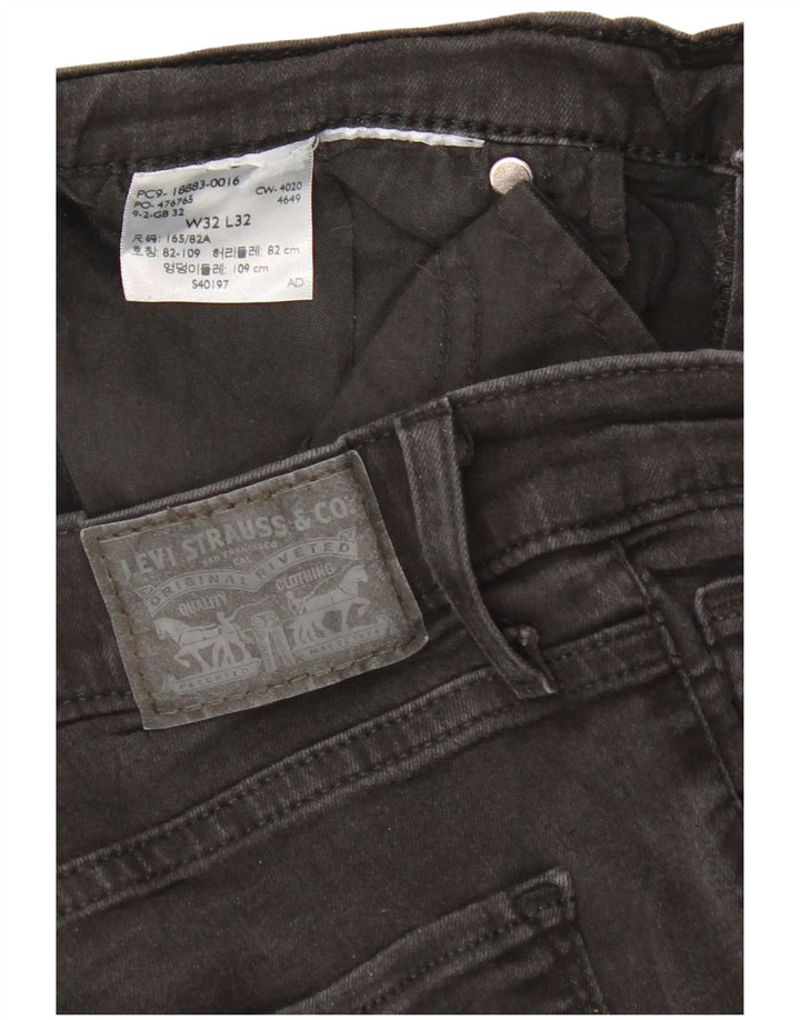 Levi's Damen 724 High Rise Bootcut Jeans W32 L32 Schwarz